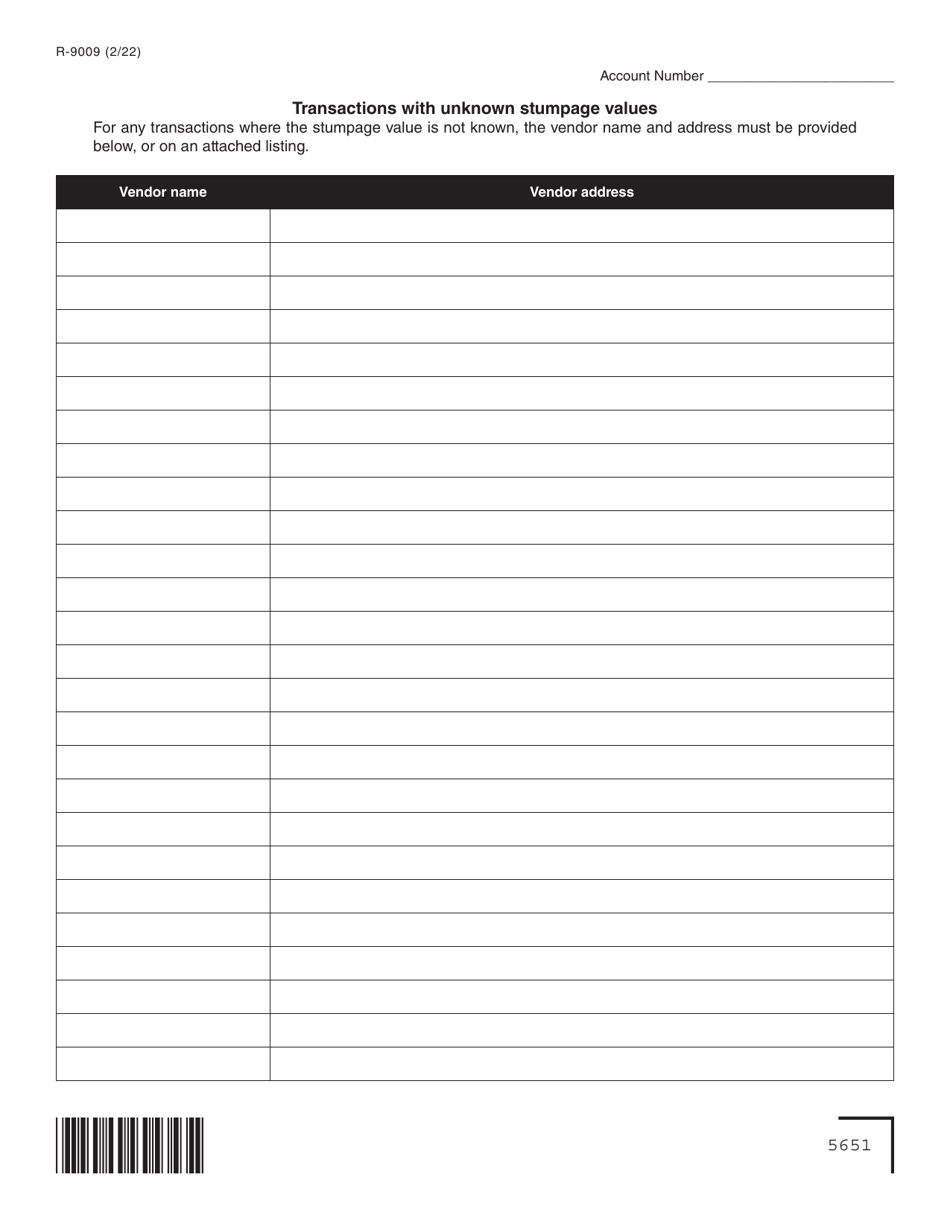 Form R-9009 Summary of Open Market Timber Purchases - Louisiana, Page 2