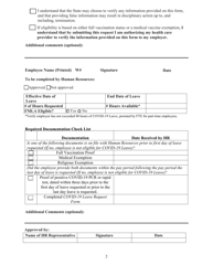 Covid-19 Leave Request Form - Maryland, Page 2