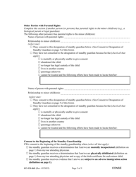Form CC-GN-041 Parental Designation and Consent to the Beginning of Standby Guardianship - Maryland, Page 2