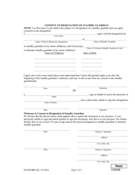 Form CC-GN-041 Parental Designation and Consent to the Beginning of Standby Guardianship - Maryland, Page 5