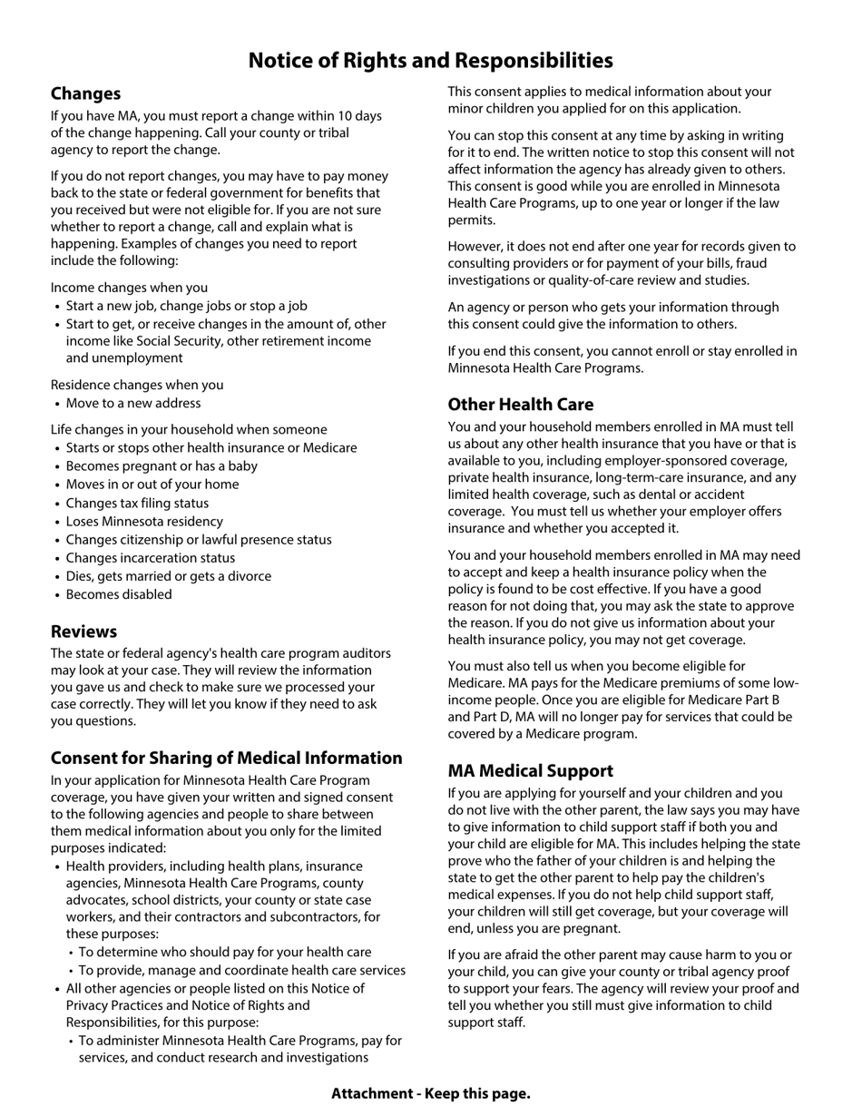 Form DHS-3525-ENG Application and Renewal Form for Medical Assistance for Women With Breast or Cervical Cancer (Ma-Bc) - Minnesota, Page 10