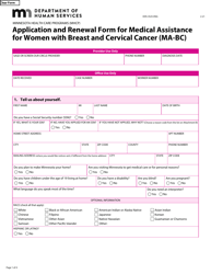 Form DHS-3525-ENG Application and Renewal Form for Medical Assistance for Women With Breast or Cervical Cancer (Ma-Bc) - Minnesota, Page 3