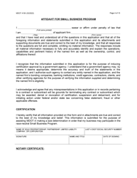 Form 4106 Small Business Program Application - Michigan, Page 4