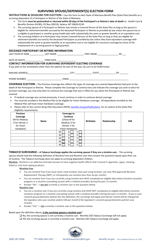 Document preview: Surviving Spouse/Dependent(s) Election Form - Montana