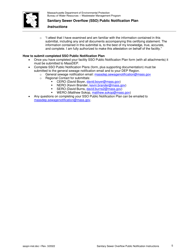 Instructions for Sanitary Sewer Overflow (Sso) Public Notification Plan - Massachusetts, Page 5