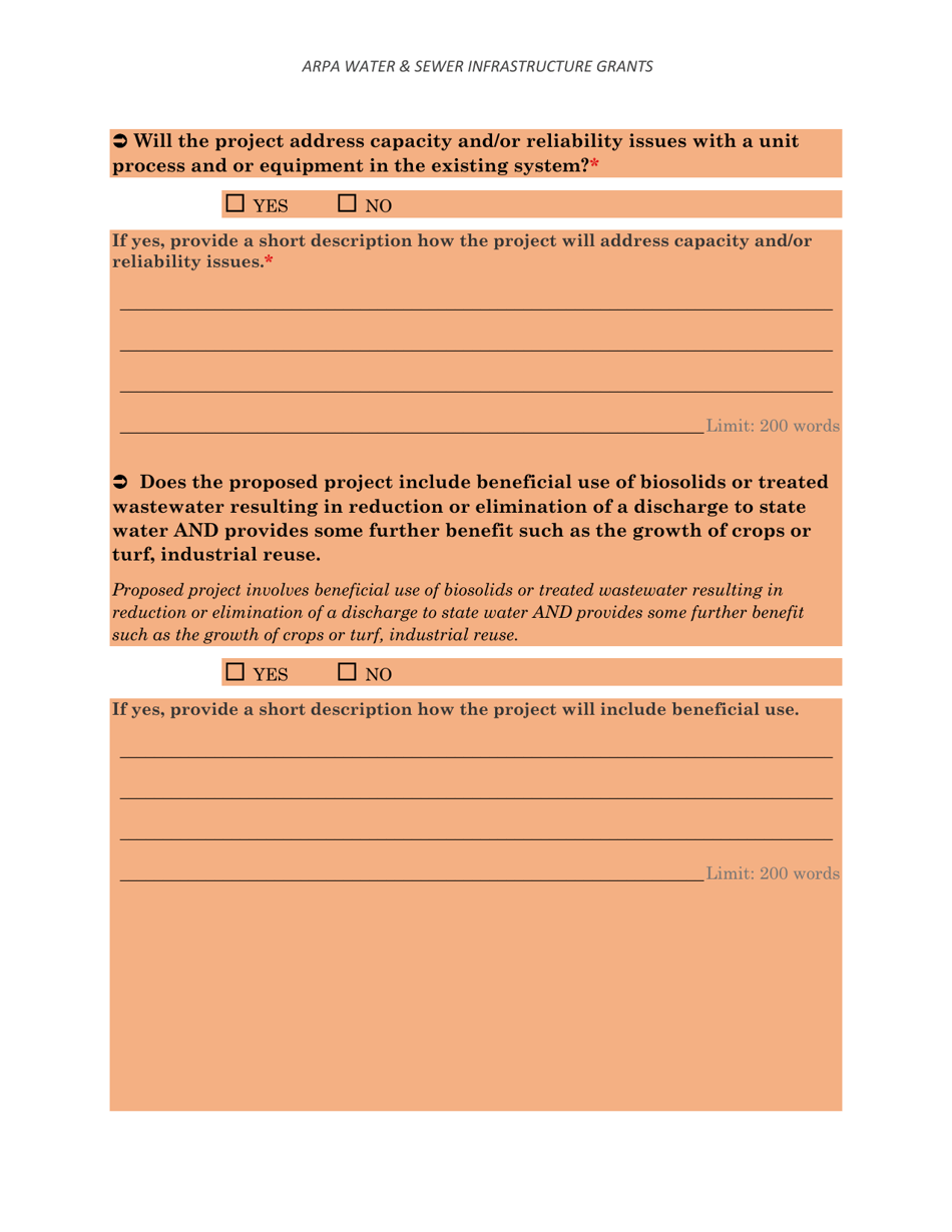 Arpa Water  Sewer Infrastructure Grant Application Worksheet - Minimum Allocation Grant - Montana, Page 23