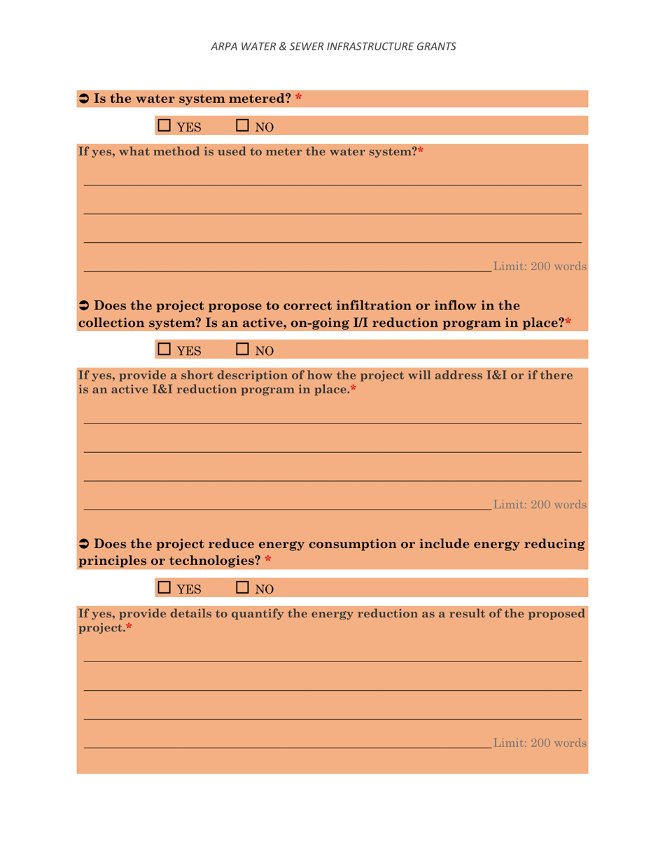 Arpa Water  Sewer Infrastructure Grant Application Worksheet - Minimum Allocation Grant - Montana, Page 24