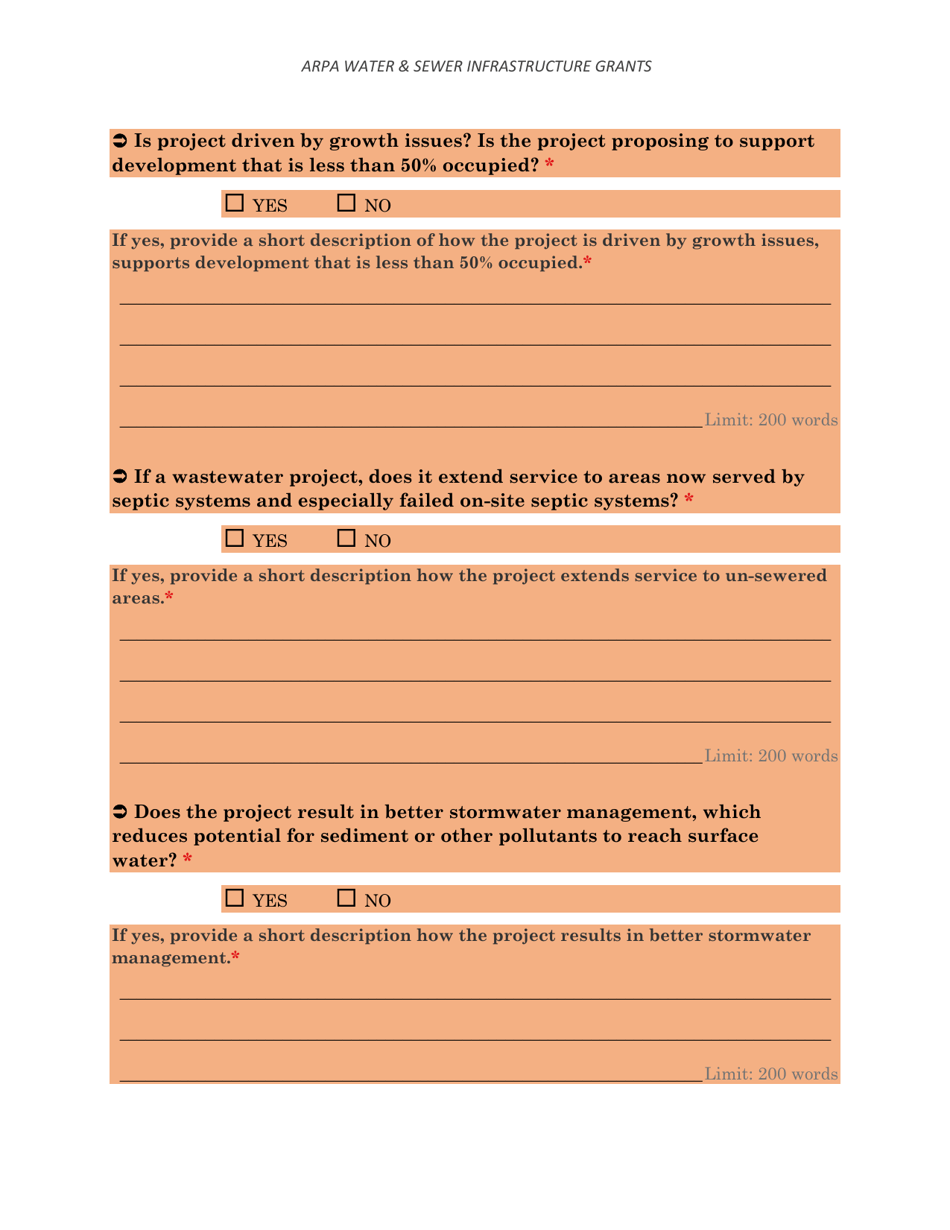Arpa Water  Sewer Infrastructure Grant Application Worksheet - Minimum Allocation Grant - Montana, Page 26