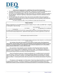Montana Landfill Open Burning Permit Application - Montana, Page 2