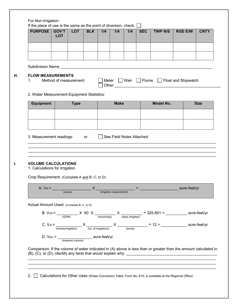 Form 617 Project Completion Notice for Permitted Water Development - Montana, Page 3