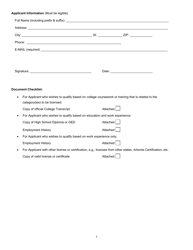 License Exam Application Landscape - Horticulturist and Tree Surgery - Mississippi, Page 3