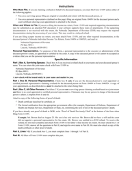 Form 1310N Statement of Person Claiming Refund Due a Deceased Person - Nebraska, Page 2