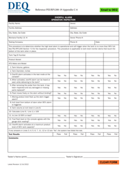 Document preview: Appendix C-6 Overfill Alarm Operation Inspection - Montana