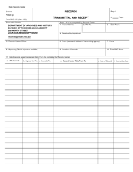 Form SRC-102 Records Transmittal and Receipt - Mississippi