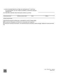 Formulario 2140-EE Informacion Del Patrocinador - Nevada (Spanish), Page 2