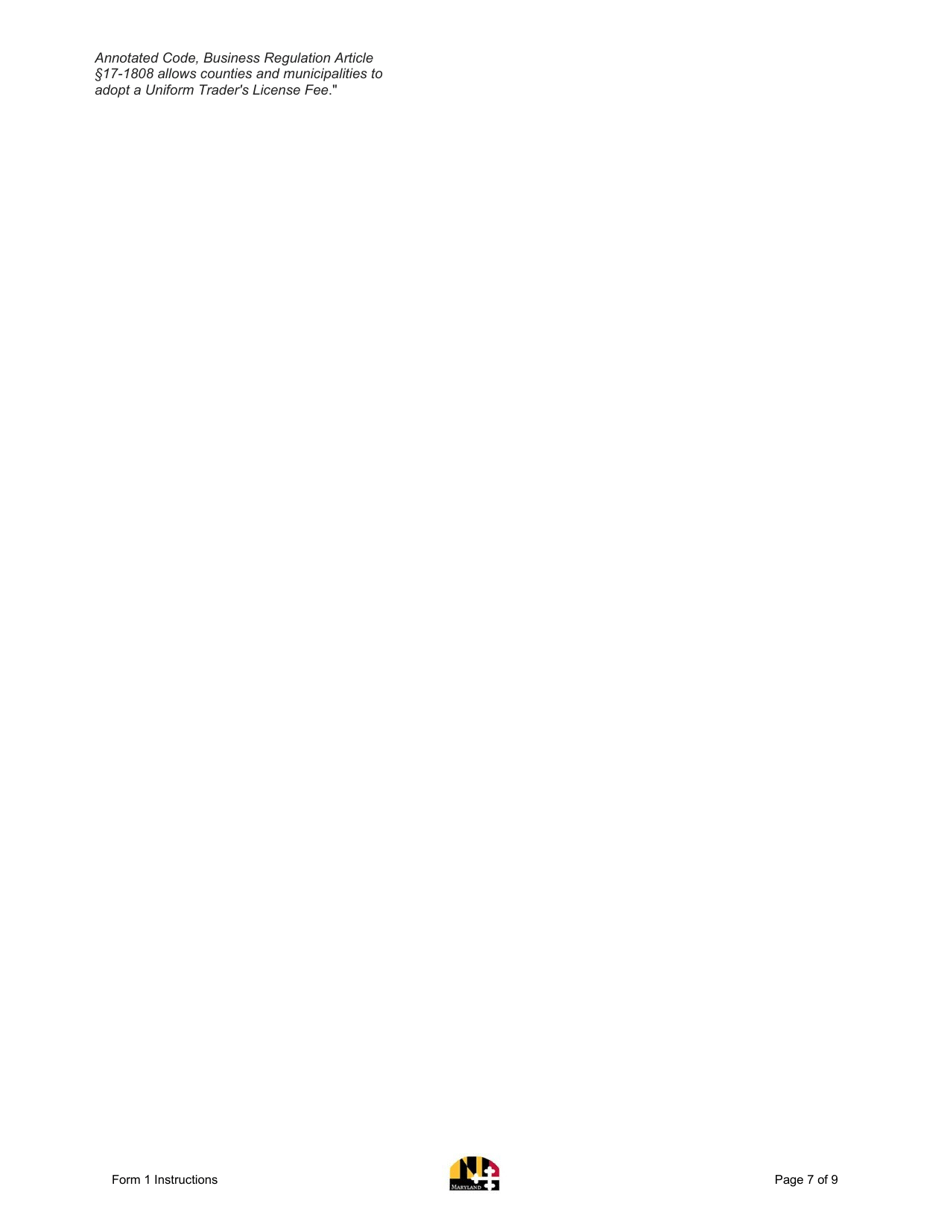 Instructions for Form 1 Annual Report  Business Personal Property Return - Maryland, Page 7