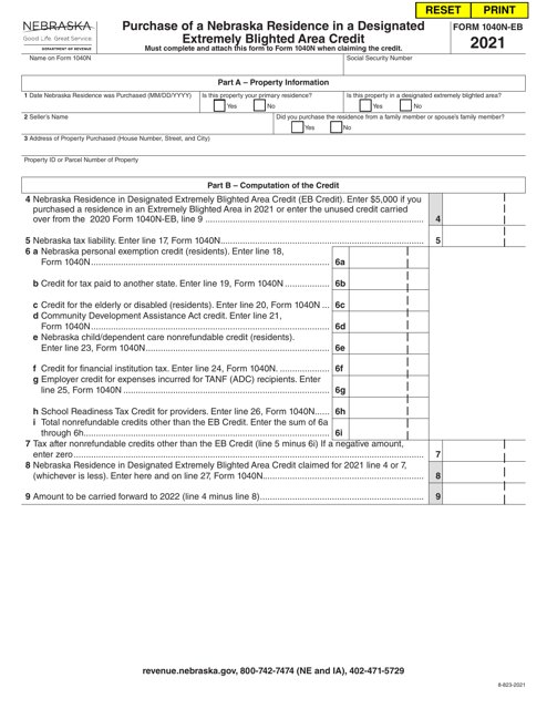 Form 1040N-EB 2021 Printable Pdf