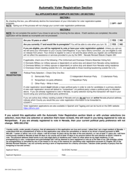 Form DMV204E Application for Driving Privilege or Id Card by Mail - Nevada, Page 2