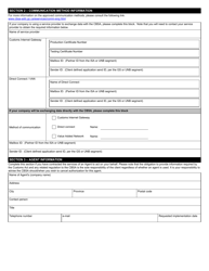 Form BSF905 Marine Export Reporting Application Form - Electronic Data Interchange (Edi) - Canada, Page 2