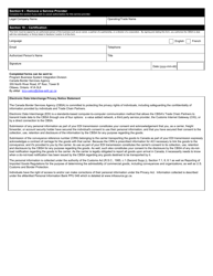Form BSF904 Electronic Data Interchange (Edi) Application for Advance Commercial Information (Aci) - Canada, Page 4