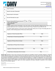 Form IR008 Application for Commercial Records - Nevada, Page 3