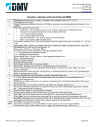 Form IR008 Application for Commercial Records - Nevada, Page 5