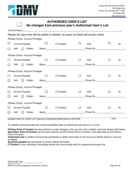 Form IR008 Application for Commercial Records - Nevada, Page 6
