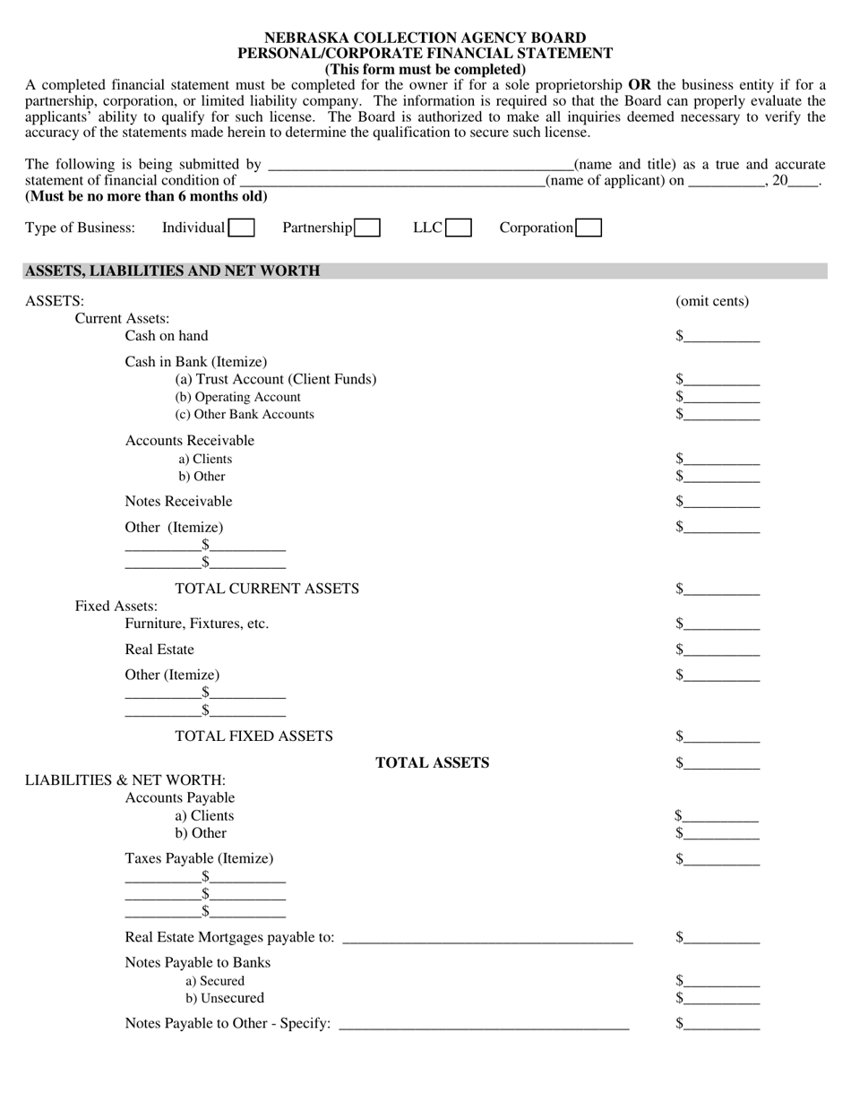 nebraska-personal-corporate-financial-statement-fill-out-sign-online