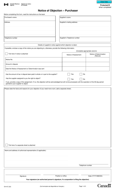 Form E414  Printable Pdf