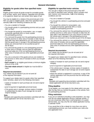 Form GST495 Rebate Application for Provincial Part of Harmonized Sales Tax (Hst) - Canada, Page 4