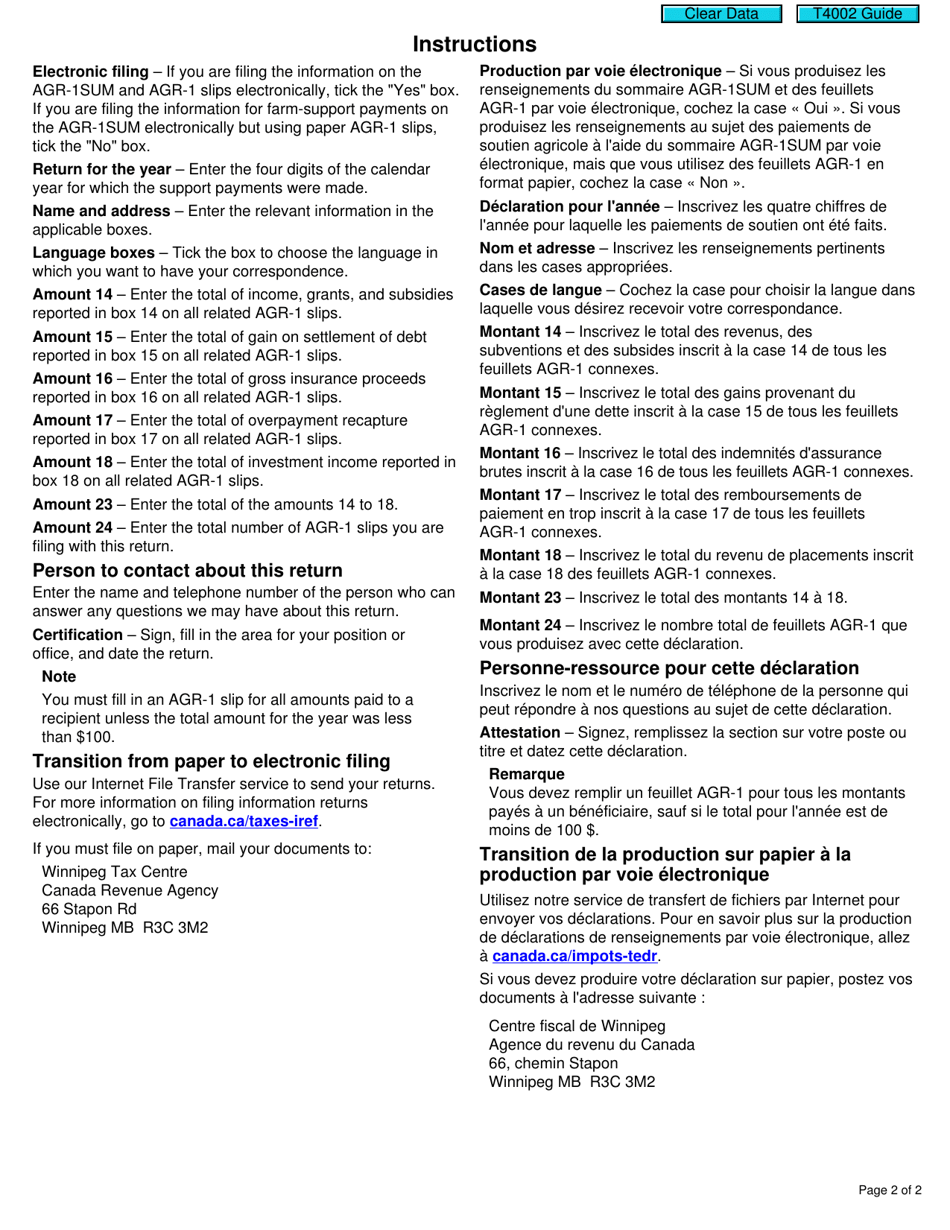 Form AGR1 SUM Fill Out, Sign Online and Download Fillable PDF