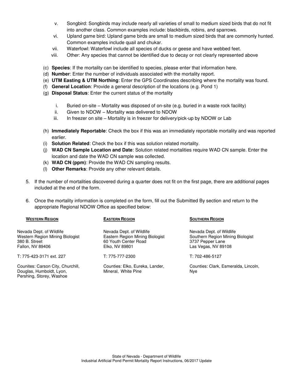 Download Instructions for Industrial Artificial Pond Permit - Quarterly ...