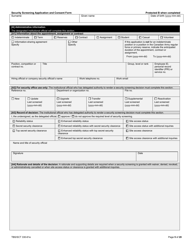 Form TBS/SCT330-61E Security Screening Application and Consent Form - Canada, Page 5