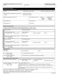 Form TBS/SCT330-61E Security Screening Application and Consent Form - Canada, Page 6