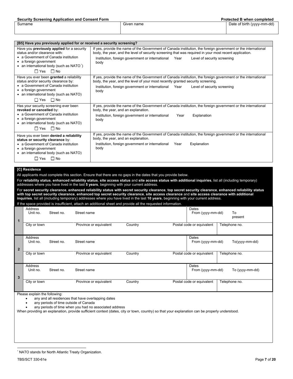 Form TBS/SCT330-61E - Fill Out, Sign Online and Download Fillable PDF ...