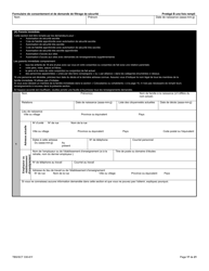 Forme TBS/SCT330-61F Formulaire De Consentement Et De Demande De Filtrage De Securite - Canada (French), Page 17