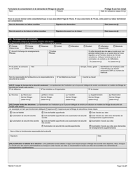 Forme TBS/SCT330-61F Formulaire De Consentement Et De Demande De Filtrage De Securite - Canada (French), Page 5