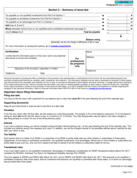 Form RC339 Individual Return for Certain Taxes for Rrsps, Rrifs, Resps or Rdsps - Canada, Page 3