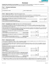 Form T1014-1 British Columbia Training Tax Credit (Employers) - Canada, Page 2