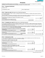 Form T1014-2 British Columbia Shipbuilding and Ship Repair Industry Tax Credit (Employers) - Canada, Page 2