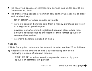 Form T1032 Joint Election to Split Pension Income - Large Print - Canada, Page 11