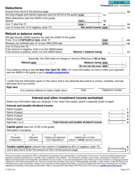 Form T1136 Old Age Security Return of Income - Canada, Page 2