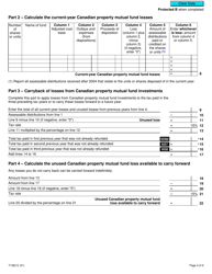 Form T1262 Part XIII.2 Tax Return for Non-resident's Investments in Canadian Mutual Funds - Canada, Page 2