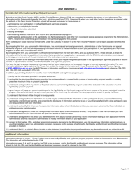 Form T1273 Statement a - Harmonized Agristability and Agriinvest Programs Information and Statement of Farming Activities for Individuals - Canada, Page 2