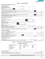 Form T184 Capital Gains Refund to a Mutual Fund Trust - Canada, Page 2