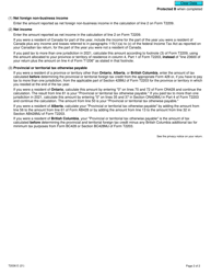 Form T2036 Provincial or Territorial Foreign Tax Credit - Canada, Page 2