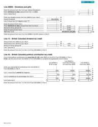 Form T2203 (9410-D) Worksheet BC428MJ British Columbia - Canada, Page 3