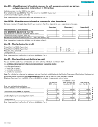 Form T2203 (9409-D) Worksheet AB428MJ Alberta - Canada, Page 3