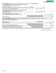 Form T2203 (9414-S11) Schedule NU(S11)MJ Nunavut Tuition, Education, and Textbook Amounts - Canada, Page 2