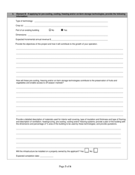 Fruit and Vegetable Industry Development Program Application Form - New Brunswick, Canada, Page 3